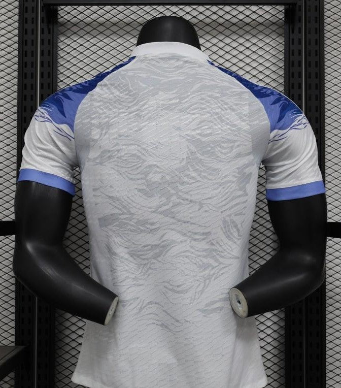 Player Version 2024 Japan White With Blue Dragon Jersey