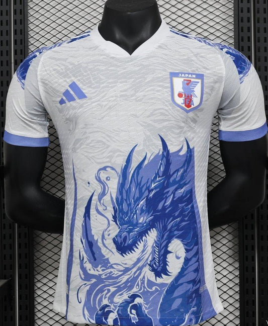 Player Version 2024 Japan White With Blue Dragon Jersey